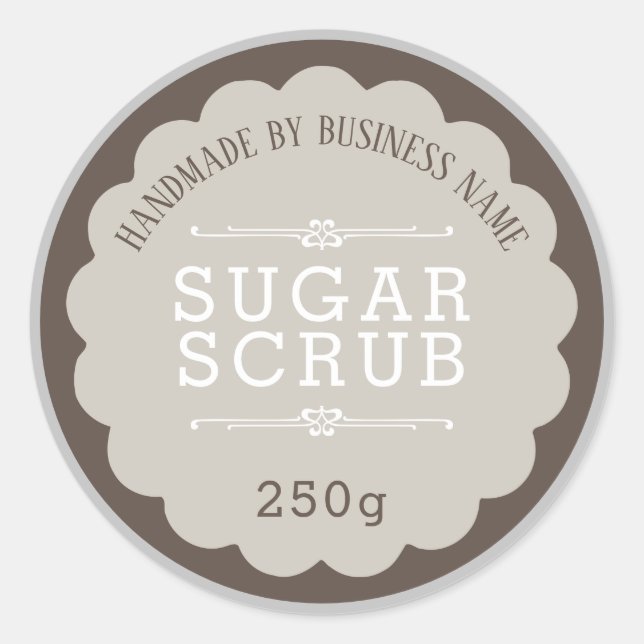 Sugar Scrub Classic Round Sticker (Front)
