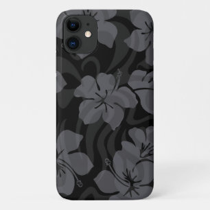 Sugar Shack Hawaiian Hibiscus Black Case-Mate iPhone Case
