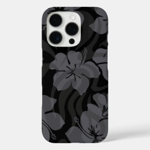 Sugar Shack Hawaiian Hibiscus Black iPhone 16 Pro Case
