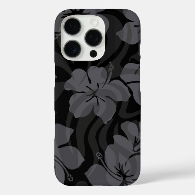 Sugar Shack Hawaiian Hibiscus Black Case-Mate iPhone Case (Back)