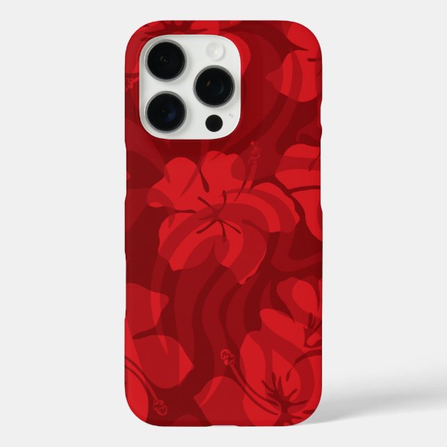Sugar Shack Hawaiian Hibiscus Red Case-Mate iPhone Case (Back)