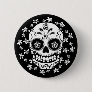 Sugar Skull 6 Cm Round Badge