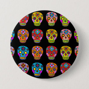 Sugar Skull 7.5 Cm Round Badge