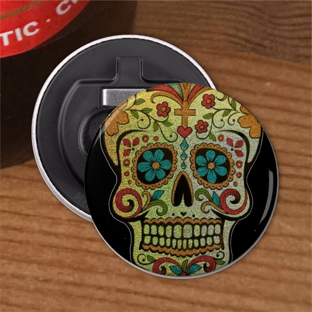 Sugar Skull Art Bottle Opener (Creator Uploaded)