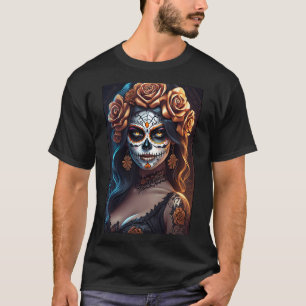 Sugar Skull Art -  Colourful Expressions T-Shirt