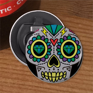 Sugar Skull Art, Day of the Dead Bottle Opener