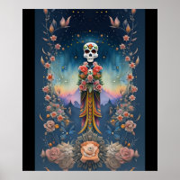 Sugar Skull Art - Festive Day of the Dead