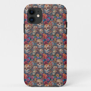 Sugar Skull Art - Intricate Day of the Dead Case-Mate iPhone Case