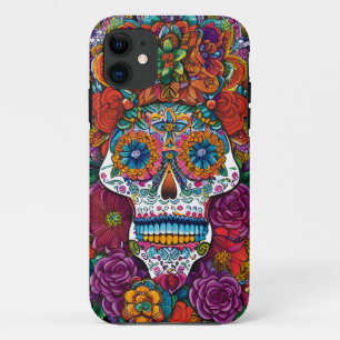 Sugar Skull Art - Mesmerising Beauty Case-Mate iPhone Case