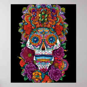 Sugar Skull Art - Mesmerizing Beauty Poster