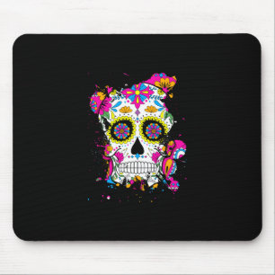 Sugar Skull Art Mouse Pad