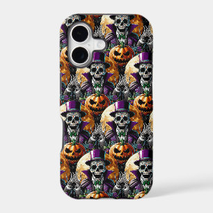 Sugar Skull Art - Pumpkin's Midnight Halloween