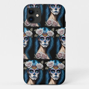 Sugar Skull Art - Stunning Woman Case-Mate iPhone Case