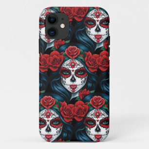 Sugar Skull Art - Vivid Visions Case-Mate iPhone Case