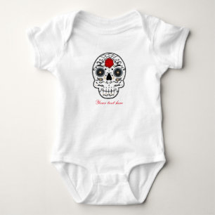 Sugar Skull Baby Personalised Custom One piece Bodysuit