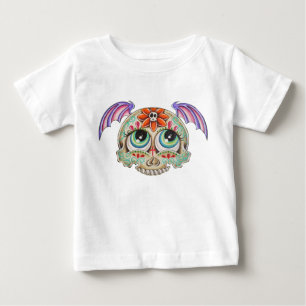 Sugar skull bat baby T-Shirt