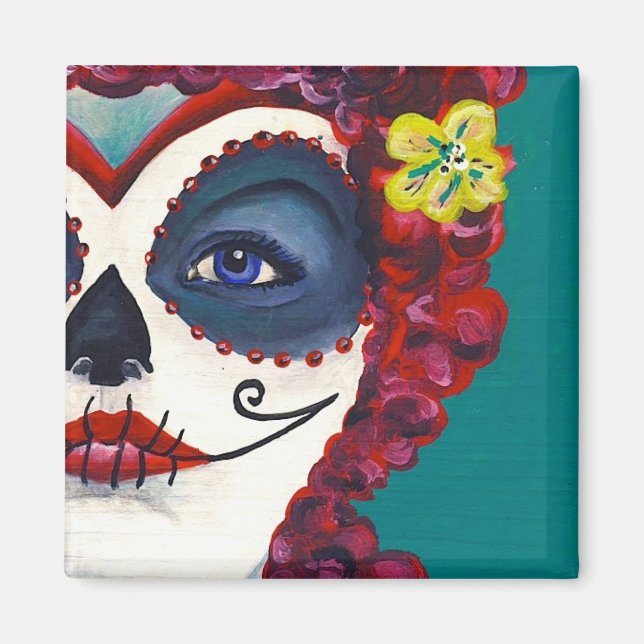 Sugar Skull Beauty Magnet (Front)