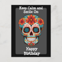 Sugar Skull Birthday Greeting