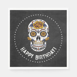 Sugar Skull Birthday Napkin