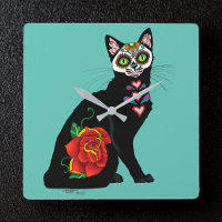Sugar Skull Black Cat