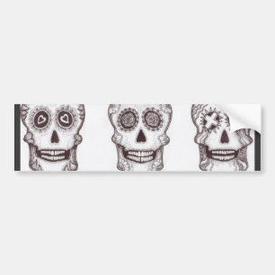 Sugar Skull Bumper sticker