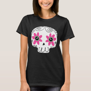 Sugar Skull Calaverita Day of the Dead Keychain T-Shirt