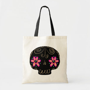 Sugar Skull Calaverita Day of the Dead Tote Bag