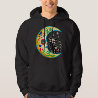 Sugar Skull Cat Moon Halloween Day Of The Dead