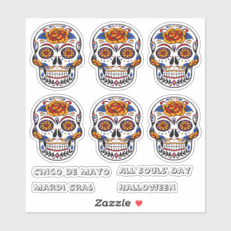Sugar Skull Cinco de Mayo All Souls Day Mardi Gras