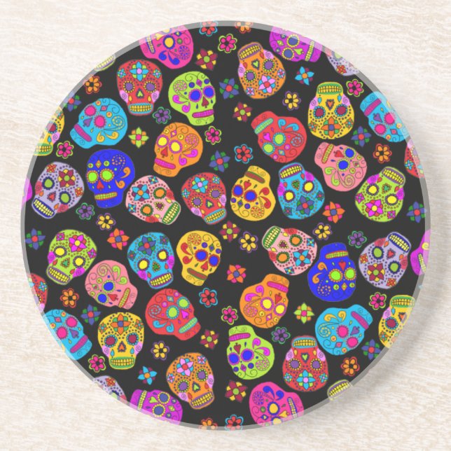 Sugar Skull Coaster (Front)