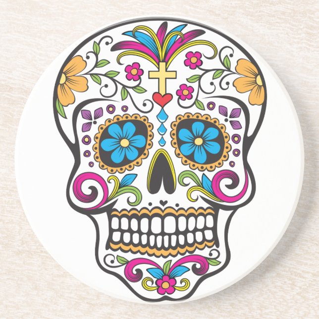 Sugar Skull Coaster (Front)