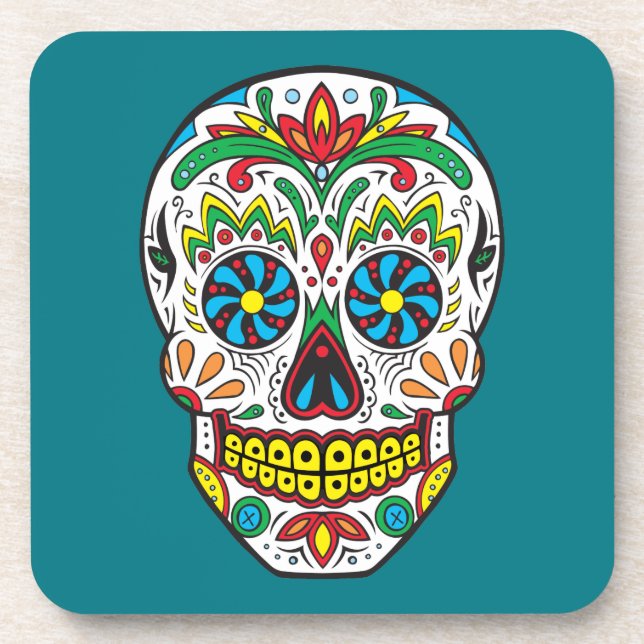 Sugar Skull Coaster (Front)