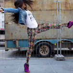 Sugar Skull Dance Leggings – Cool<br><div class="desc">A wall of sugar skulls dancing on your legs. You are the party when you show up in these! Fun, exciting, interesting and dare we say, lovely? Whether working out, stretching out, or going out you’ll certainly not lack energy in these! And you can change the background colour to whatever...</div>