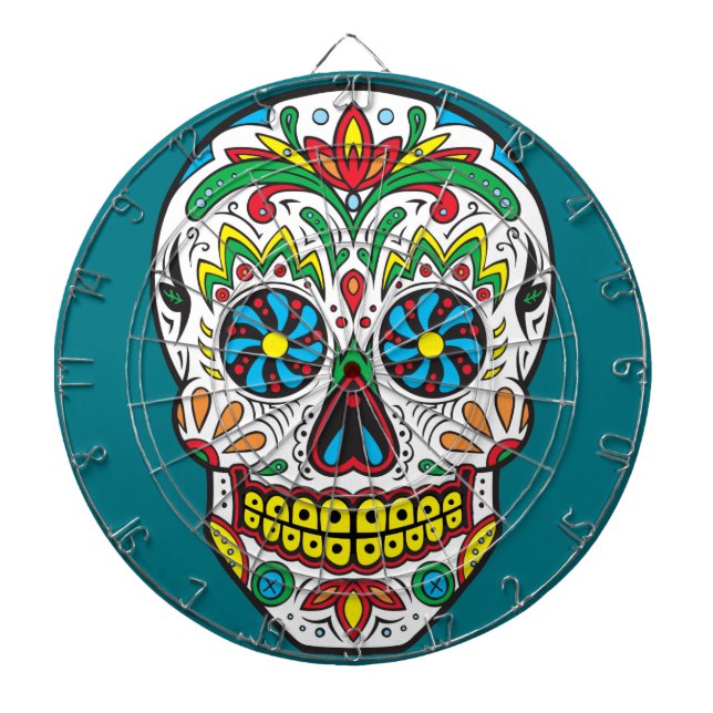 Sugar Skull Dartboard (Front)