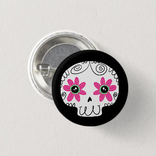 Sugar Skull Day of the Dead 3 Cm Round Badge
