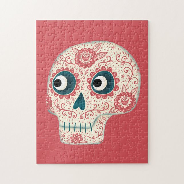 Sugar Skull Day of the Dead Jigsaw Puzzle (Vertical)