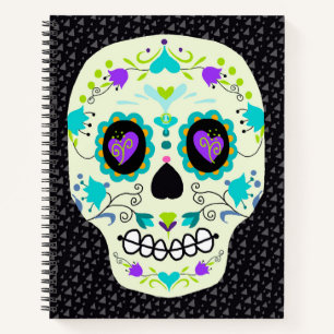 Sugar Skull Day of the Dead Notebook