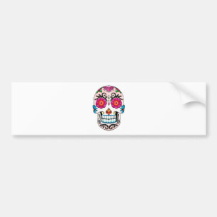 Sugar Skull - Day of the Dead, Tattoo, Mexico Bumper Sticker