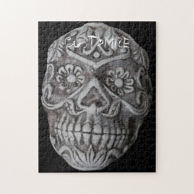 Sugar Skull Day of the Dead Thunder_Cove Jigsaw Puzzle (Vertical)