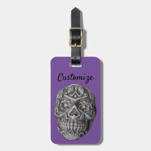 Sugar Skull Day of the Dead Thunder_Cove Luggage Tag