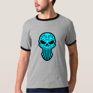 Sugar Skull Design (blue) T-Shirt