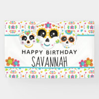 Sugar Skull Dia de La Muerte Halloween Birthday In