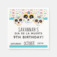 Sugar Skull Dia de La Muerte Halloween Birthday