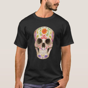 Sugar Skull  Dia De Los Muertos Day Dead Calavera  T-Shirt