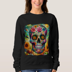 Sugar Skull Dia De Los Muertos Day of the Dead Sweatshirt