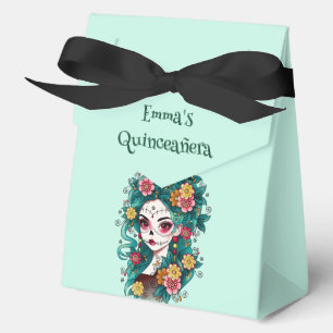 Sugar Skull Dia de Muertos Quinceañera Spanish Favour Box