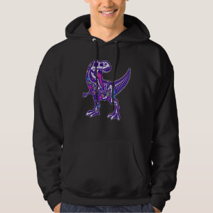 Sugar Skull Dinosaur Calavera Dia De Los Muertos H Hoodie