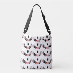 Sugar Skull Face Lips Halloween Crossbody Bag