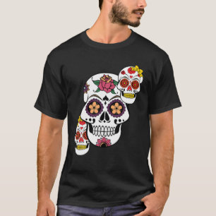 Sugar Skull Family Mothers Day Fathers Day Day Of T-Shirt