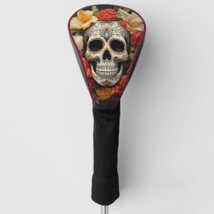 Sugar Skull Floral Golf Head Cover